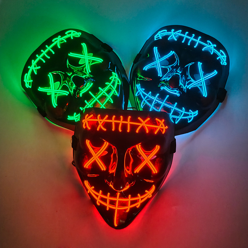 Wireless Full Face Purge Mask  - đánh giá và giá Led Purge Mask Halloween