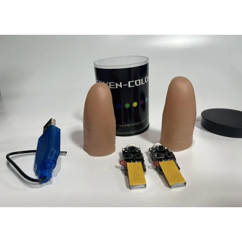 Seven Colors LED Light Thumb M - đánh giá và giá Thumb Tip Magic Trick Set