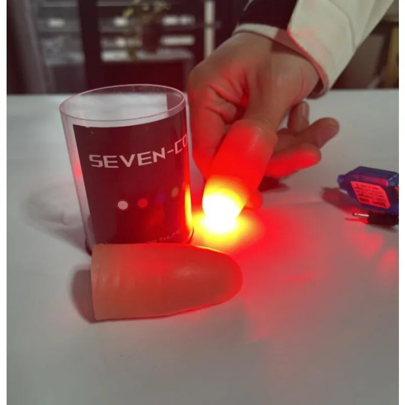 Super Light Seven Colors LED L - đánh giá và giá Thumb Tip Magic Trick Set