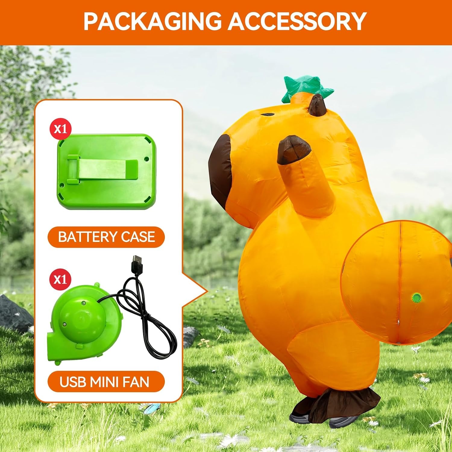 Capybara Inflatable Costume Ad - đánh giá và giá Costumes