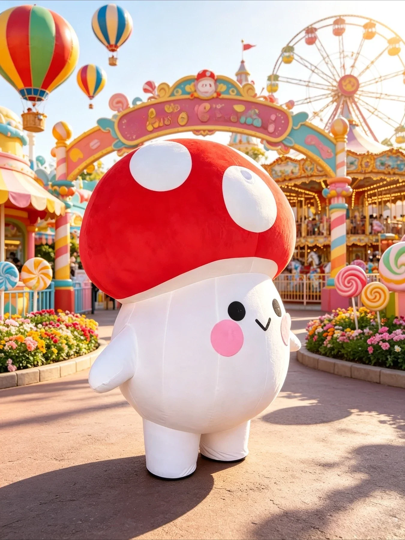 Cute Mushroom Inflatable Masco - đánh giá và giá Costumes