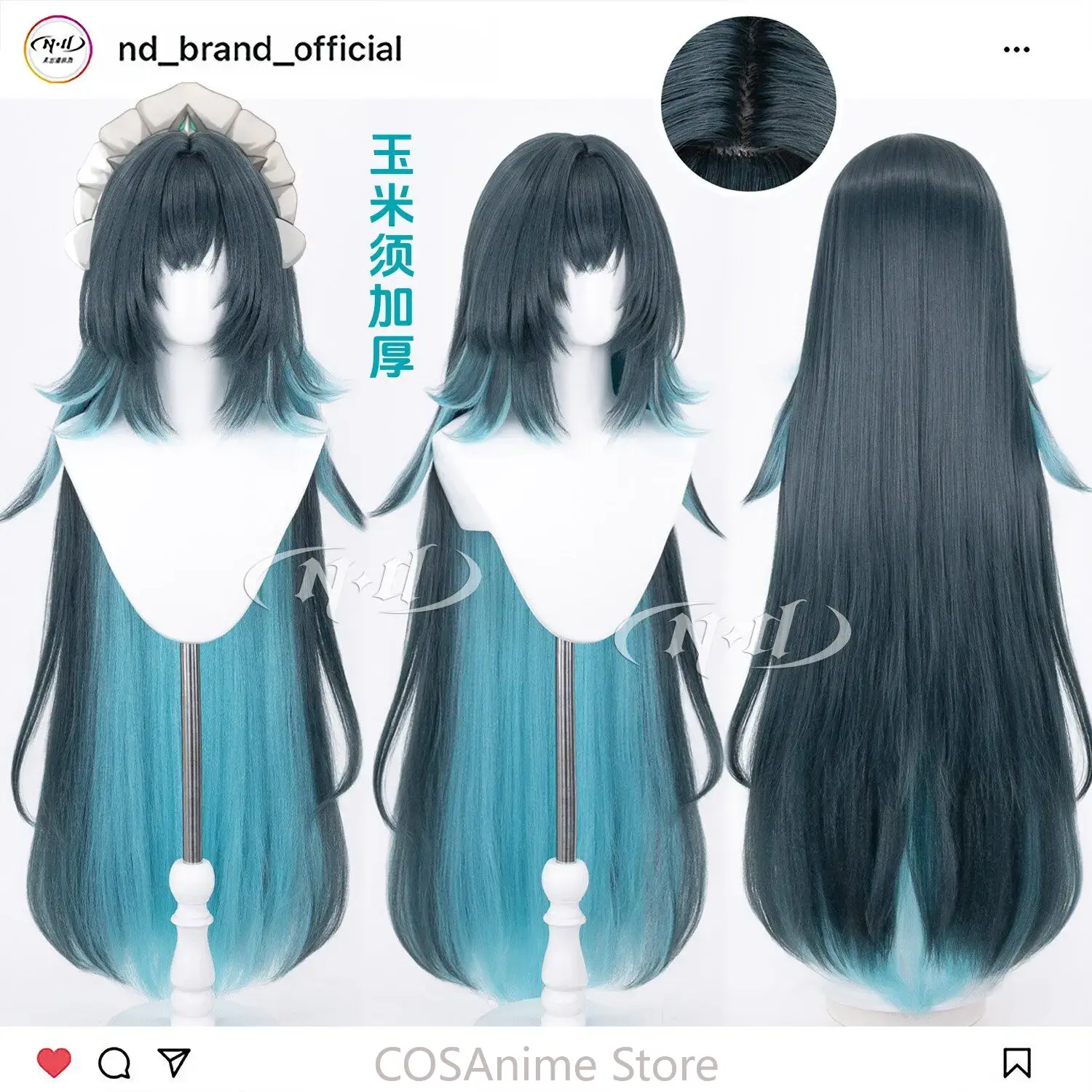 Danica Genshin Impact 110cm An - đánh giá và giá Anime Cosplay Wig Heat Resistant