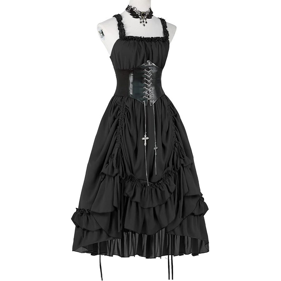 Women Gothic Dress Corset Slip - đánh giá và giá Medieval Renaissance Dress Women
