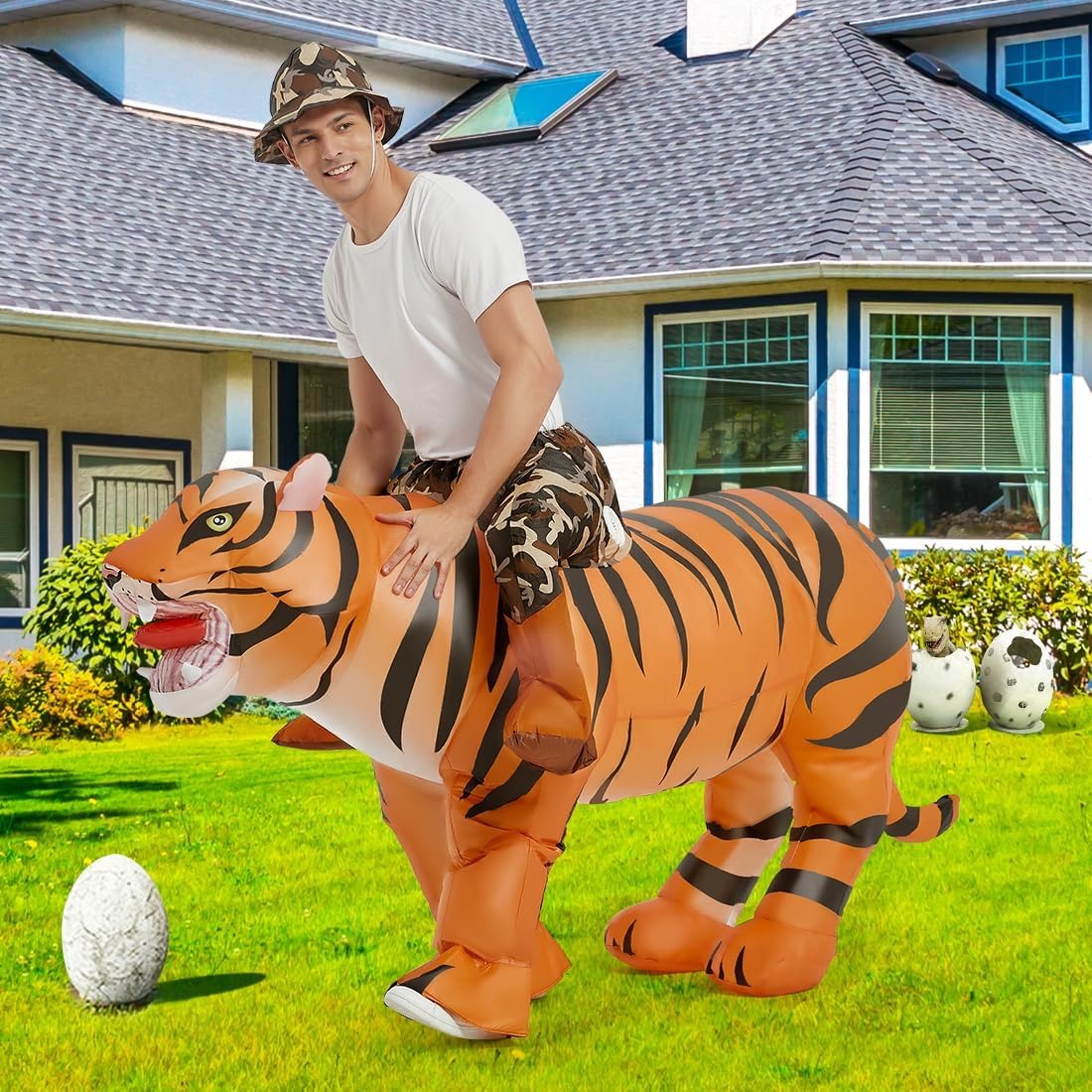 Inflatable Tiger Costume for A - đánh giá và giá Costumes
