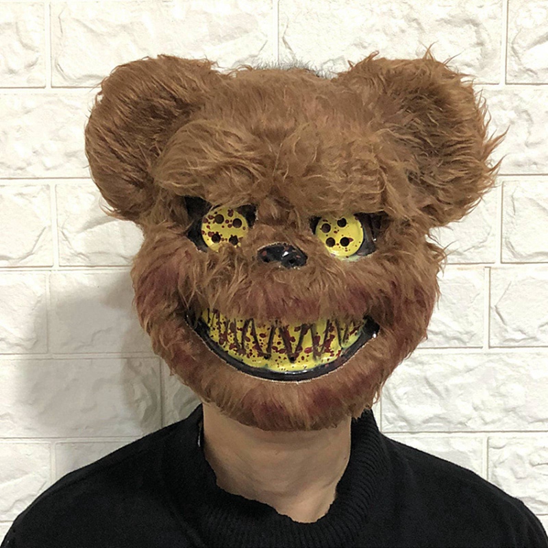 Bloody Plush Bear Mask Hallowe - đánh giá và giá Led Purge Mask Halloween