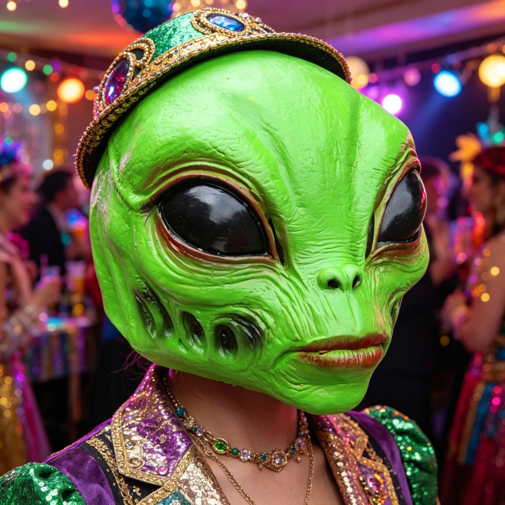 Halloween Alien Mask Party Cos - đánh giá và giá Latex Alien Mask Realistic