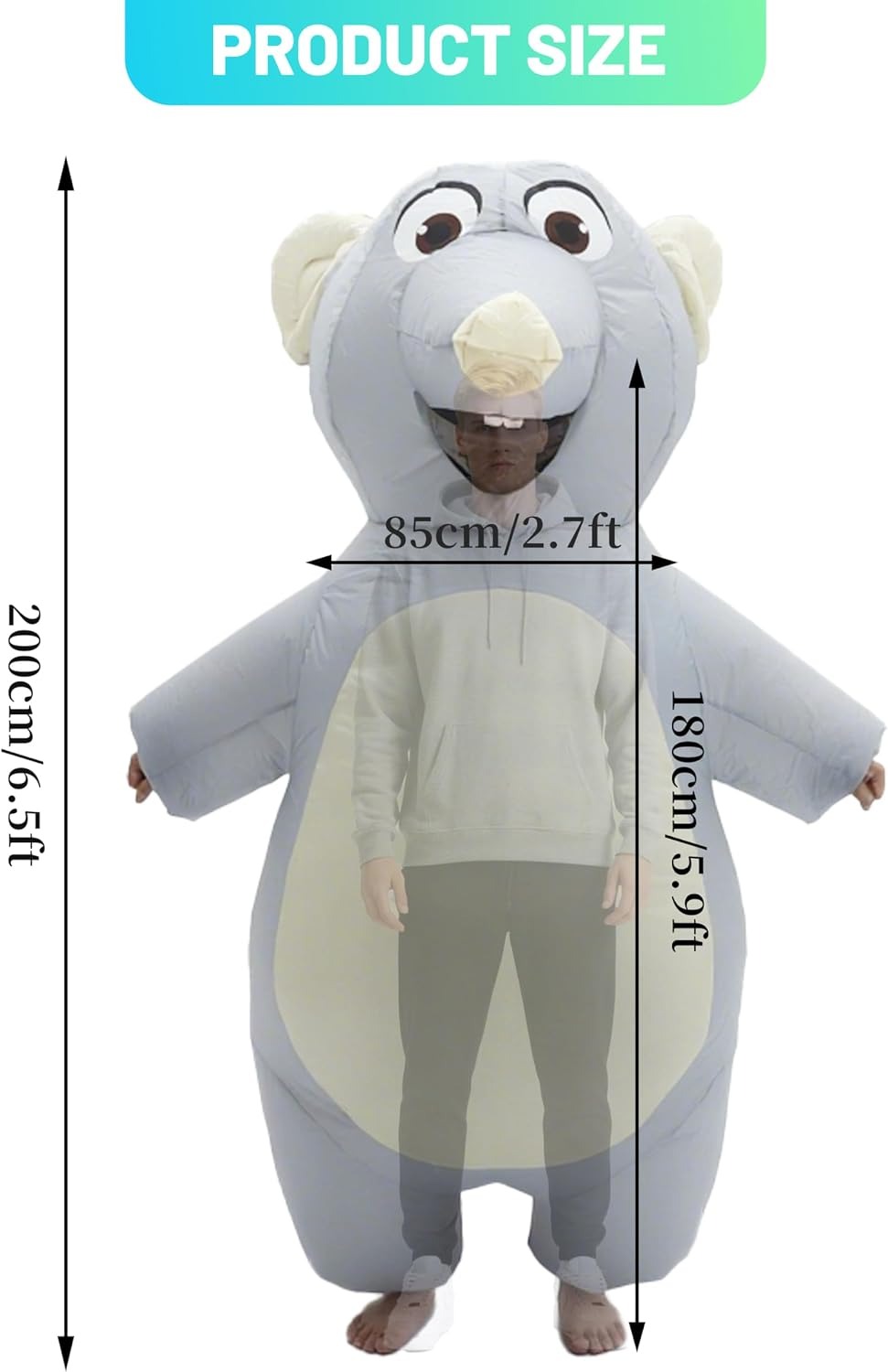Inflatable Mouse Costume for A - đánh giá và giá Costumes