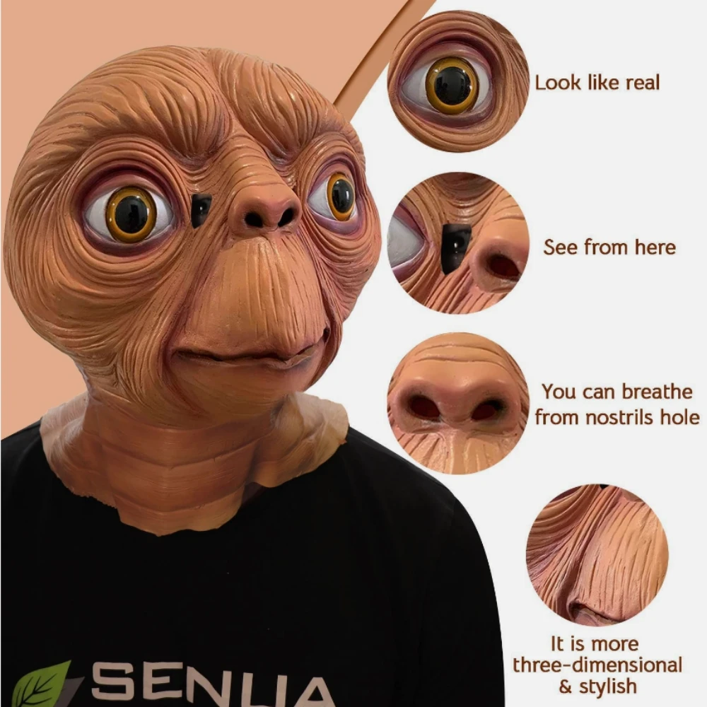 The Extra-Terrestrial Cosplay  - đánh giá và giá Latex Alien Mask Realistic