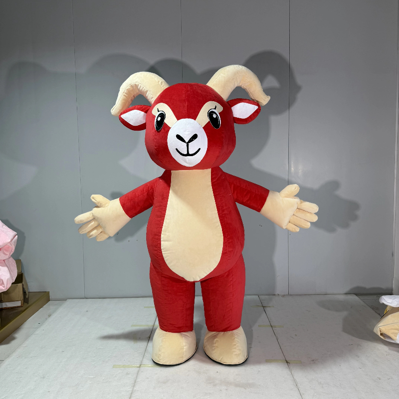 Inflatable Red Goat Mascot Cos - đánh giá và giá Costumes