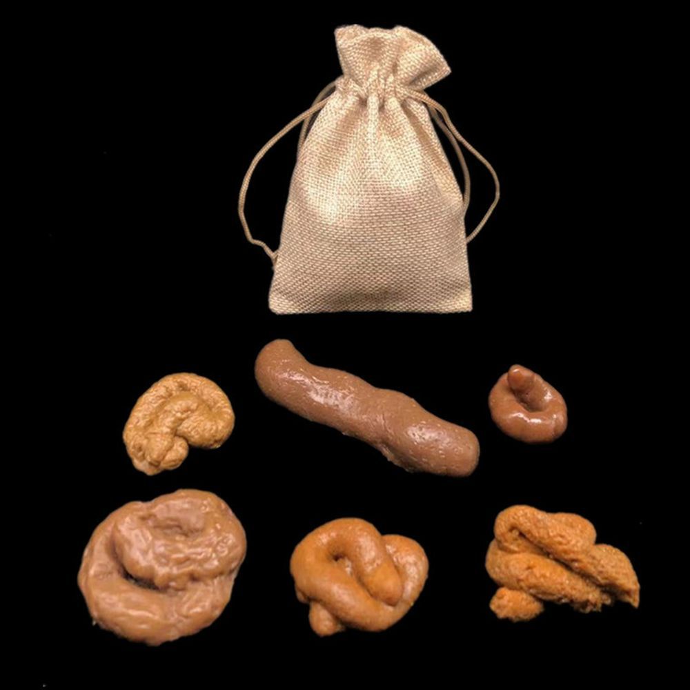 6Pcs Turd Tricky  Antistress F - đánh giá và giá Fake Poop Gag Gift