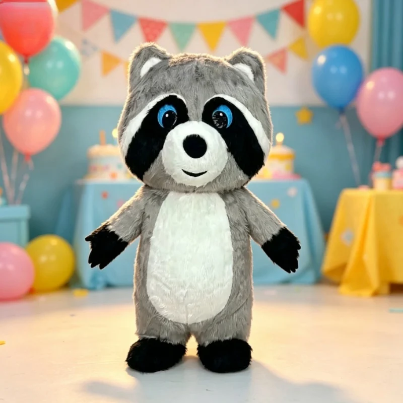 Grey Plush Inflatable Raccoon  - đánh giá và giá Costumes