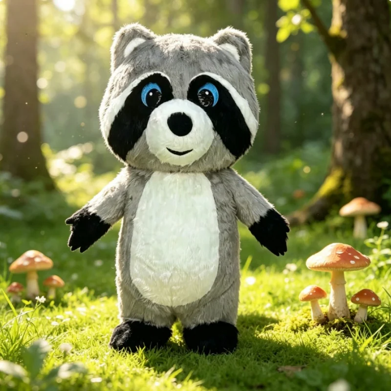 Grey Plush Inflatable Raccoon  - đánh giá và giá Costumes