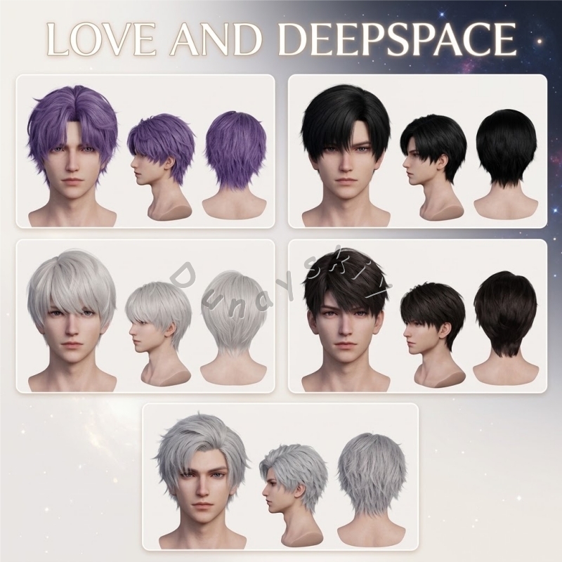 Love And Deepspace Cos Wig ​​X - đánh giá và giá Anime Cosplay Wig Heat Resistant